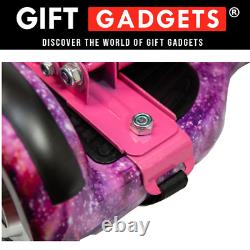 Galaxy Pink Hoverkart Hover Cart Go Kart Straps Adjustable For Balance Boards UK