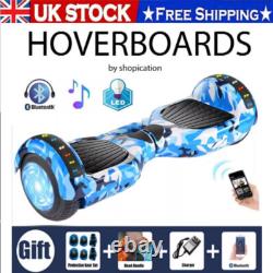 Gift Gadgets 6.5 Electric Scooters Hoverboard Bluetooth Self Balance Lights LED