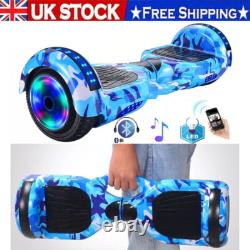 Gift Gadgets 6.5 Electric Scooters Hoverboard Bluetooth Self Balance Lights LED