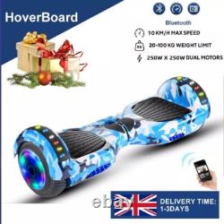 Gift Gadgets 6.5 Electric Scooters Hoverboard Bluetooth Self Balance Lights LED
