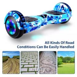 Gift Gadgets 6.5 Electric Scooters Hoverboard Bluetooth Self Balance Lights LED