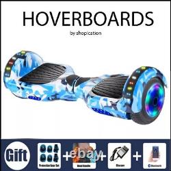 Gift Gadgets 6.5 Electric Scooters Hoverboard Bluetooth Self Balance Lights LED