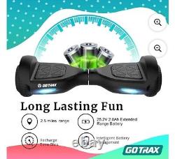 GoTrax Glide Hoverboard Scooter 6.5 Inch Wheels Bluetooth Speaker BRAND NEW