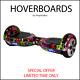 Graffiti Pink 6.5 Electric Scooters Hoverboard Bluetooth Self Balance Lights