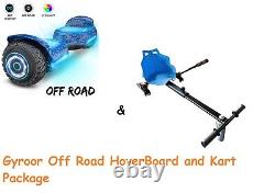 Gyroor Hoverboard & Kart Electric 6.5 Self Balancing Scooter Go Kart Blue