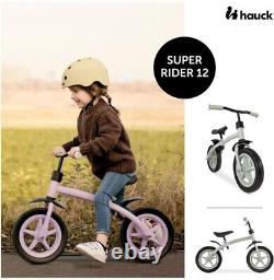 Hauck Balance Bike Super Rider 12 for Toddlers Aged 2 4 Years, 12 Inch