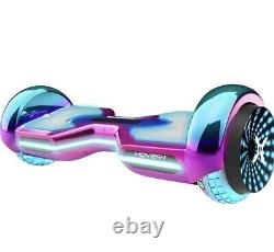Hover-1 Iridescent 8 LED Infinity Wheels Bluetooth Speaker Balance Board Scooter