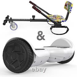 Hover+ 6.5 HoverBoard Self Balance Scooter Board Bundle & Hoverkart Go Kart