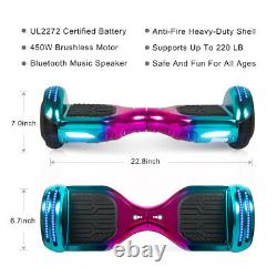 Hover Board 6.5 Inch Flash Electric Scooter Bluetooth Speaker Self Balance Board