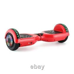 Hover Board RED Bluetooth Electric Scooters LED 2 Wheels Self Balance Board UK