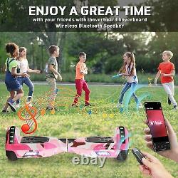 Hover board 6.5Inch Electric Scooters Bluetooth LED Balance Board Kids Xmas Gift