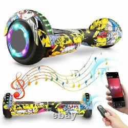 Hover board 6.5Inch Electric Scooters Bluetooth LED Self Balance Board Kids Gift