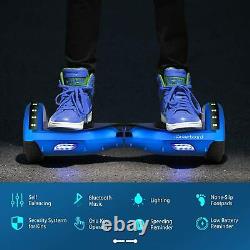 Hover board Blue Electric Scooters Bluetooth 2 Wheels LED Self Balance Board UK