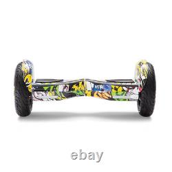 Hoverboard 10Inch 700W Electric Scooters Bluetooth LED Self Balance Board Audlts