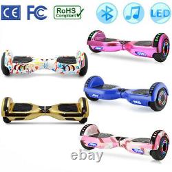 Hoverboard 6.5 Bluetooth Electric Scooters LED Galaxy Chrome Self-Balancing UK