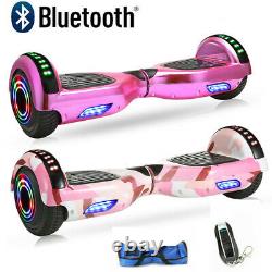 Hoverboard 6.5 Bluetooth Electric Scooters LED Galaxy Chrome Self-Balancing UK