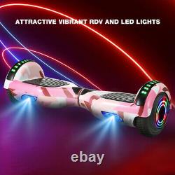 Hoverboard 6.5 Bluetooth Electric Scooters LED Galaxy Chrome Self-Balancing UK