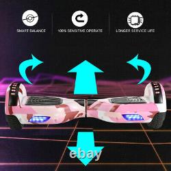 Hoverboard 6.5 Bluetooth Electric Scooters LED Galaxy Chrome Self-Balancing UK