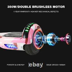 Hoverboard 6.5 Bluetooth Electric Scooters LED Galaxy Chrome Self-Balancing UK