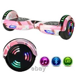 Hoverboard 6.5 Bluetooth Electric Scooters LED Galaxy Chrome Self-Balancing UK