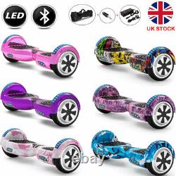 Hoverboard 6.5 Bluetooth Electric Scooters LED Self-Balancing Scooter+Key+Bag
