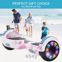 Hoverboard 6.5 Bluetooth Self-Balancing Electric Scooters Camo Pink For Kids-UK