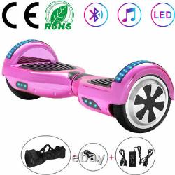 Hoverboard 6.5 Electric Scooters Pink Bluetooth LED Smart Self-Balancing Board