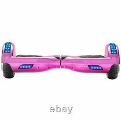 Hoverboard 6.5 Electric Scooters Pink Bluetooth LED Smart Self-Balancing Board