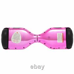 Hoverboard 6.5 Electric Scooters Pink Bluetooth LED Smart Self-Balancing Board