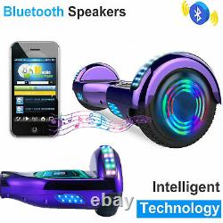 Hoverboard 6.5 Inch Bluetooth Electric Scooter LED 2 Wheels Lights Balance Board