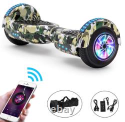 Hoverboard 6.5 Inch Bluetooth Self Balance LED Lights Electric Scooter