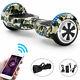 Hoverboard 6.5 Inch Camo Green Electric Scooters Bluetooth Led Balance Board+bag