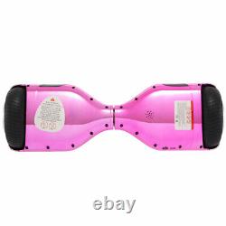 Hoverboard 6.5 Inch Chrome Pink Self-Balancing Scooter Bluetooth Music Player-UK