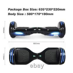 Hoverboard 6.5 Inch Electric Scooters Bluetooth LED Balance Board E-Skateboard
