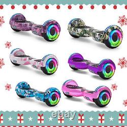 Hoverboard 6.5 Inch Electric Scooters Bluetooth LED Balance Board Kids Segway