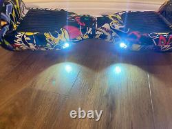 Hoverboard 6.5 Inch Hip-Hop Yellow Electric Scooters Bluetooth LED E-skateboard