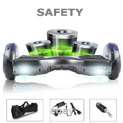 Hoverboard 6.5 Inch Self Balancing Board Bluetooth LED Light Electric Scooters