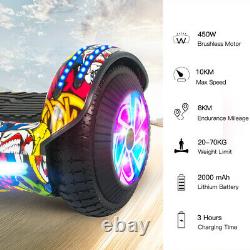 Hoverboard 6.5 Inch Self Electric Scooter Flash 2Wheels Balance Board Bluetooth