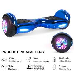 Hoverboard 6.5 Inch Self Electric Scooter Flash 2 Wheels Balance Board Bluetooth