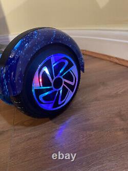 Hoverboard 6.5 + LED Hoverkart BLUE GALAXY Full LED light up Self Balancing UK
