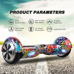 Hoverboard 6.5 Self Balancing Board LED Light Electric Scooters + Hoverkart