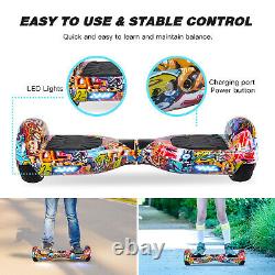Hoverboard 6.5 Self Balancing Board LED Light Electric Scooters + Hoverkart