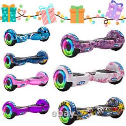 Hoverboard 6.5 Self-Balancing Electric Scooters Bluetooth LED Segway For Kids