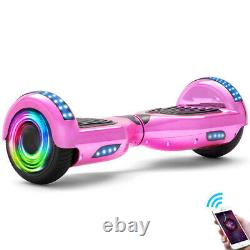 Hoverboard 6.5 Self-Balancing Electric Scooters Bluetooth LED Segway For Kids