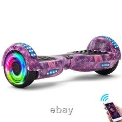 Hoverboard 6.5 Self-Balancing Electric Scooters Bluetooth LED Segway For Kids