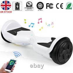 Hoverboard 6.5 White Electric Scooter Bluetooth Self-Balancing Skateboard Board