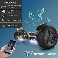 Hoverboard 8.5 Electric Self Balancing Scooter Bluetooth Speaker 1YR WARRANTY