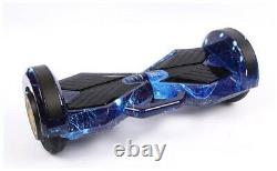 Hoverboard 8.5. Self Balancing. Blue Galaxy Bluetooth. LED Front Wheel Lights