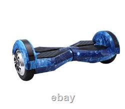 Hoverboard 8.5. Self Balancing. Blue Galaxy Bluetooth. LED Front Wheel Lights