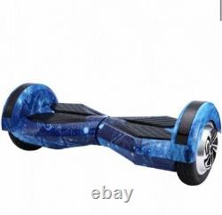 Hoverboard 8.5. Self Balancing. Blue Galaxy Bluetooth. LED Front Wheel Lights